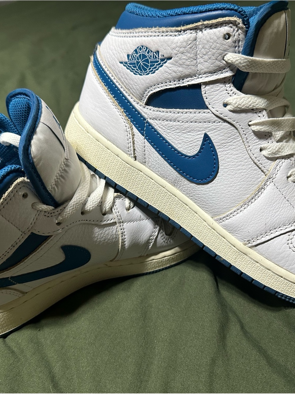 Jordan Kids High-Top Sneakers White and Blue